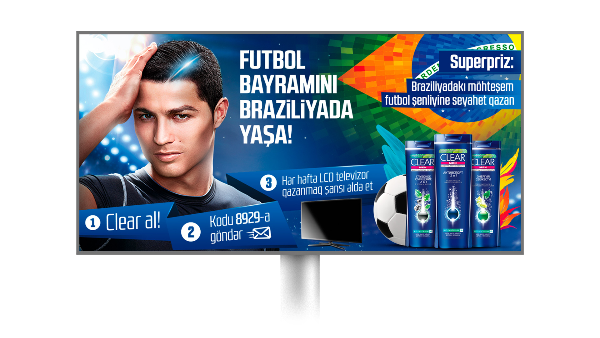 Clear — Live the Football Fever in Brazil