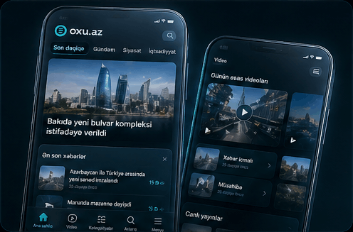 oxu.az mobile UX — smart animation stop-frame for product flows