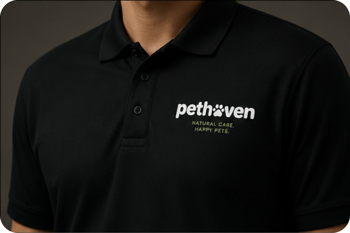 Pethoven branded polo shirt