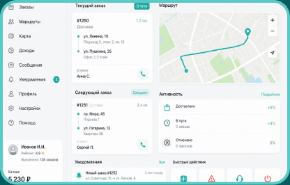 rahat courier & delivery dashboard